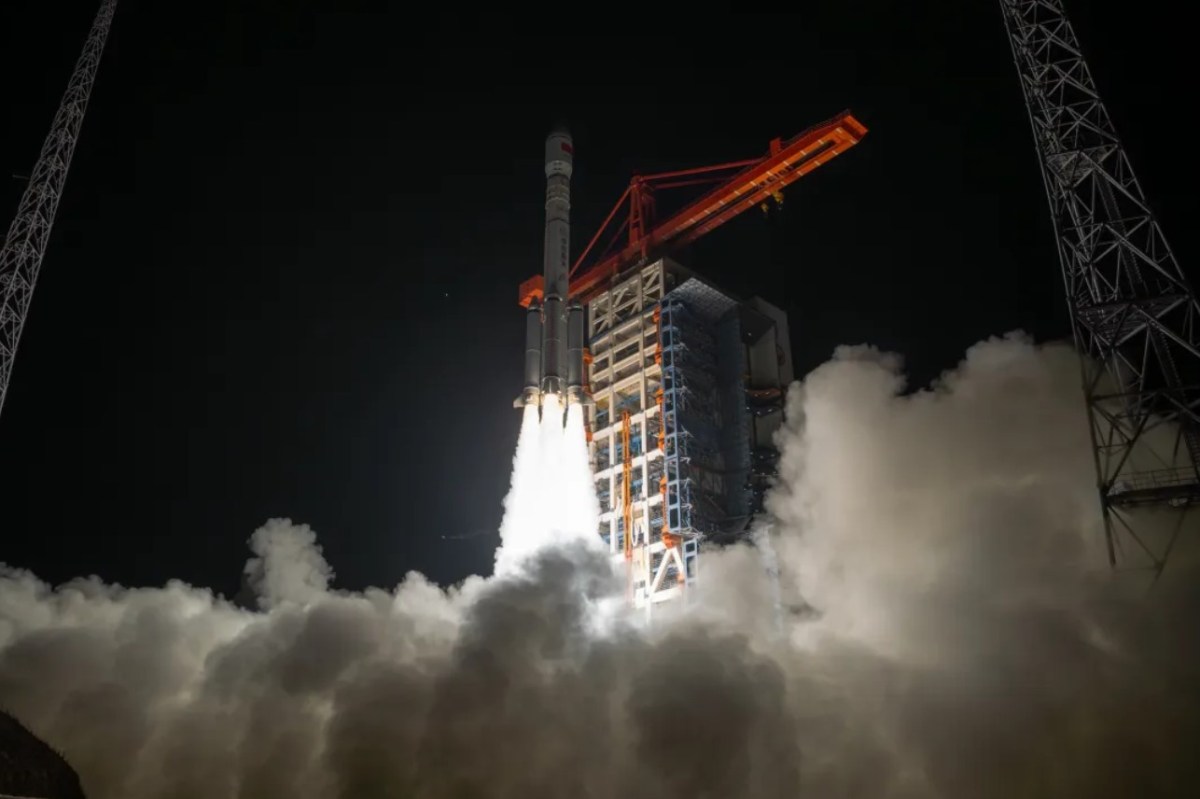 The second batch of Qianfan/Thousand Sails satellites launches on a Long March 6A rocket from Taiyuan, Oct. 15, 2024.