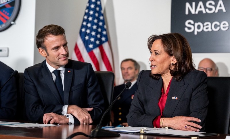 Macron and Harris