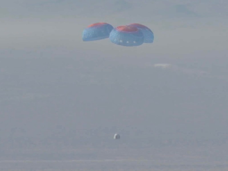 NS-28 capsule descent