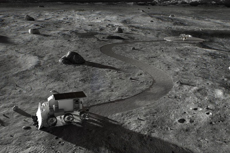 Redwire’s NASA-funded Mason initiative involves developing lunar roadways. Credit: Redwire