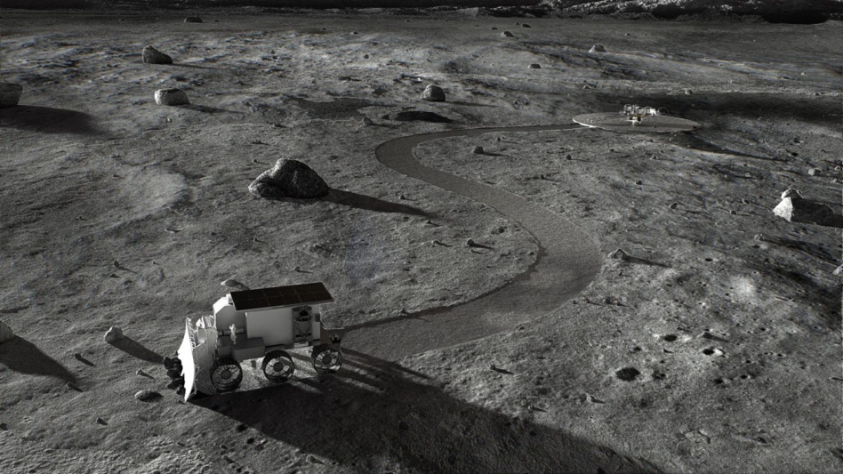 Redwire’s NASA-funded Mason initiative involves developing lunar roadways. Credit: Redwire