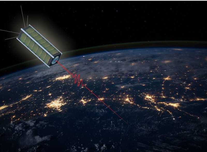 The Qube research satellite to test quantum key distribution launched Aug. 16 on a SpaceX Falcon 9 rideshare. Credit: Zentrum Fur Telematik