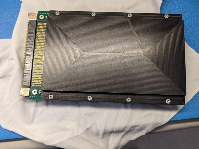 The storage device currently undergoing dress tests outside the ISS. Credit: Seagate