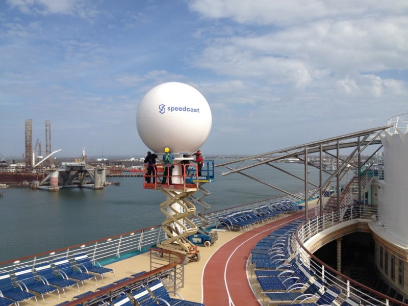 Speedcast's cruise operations.