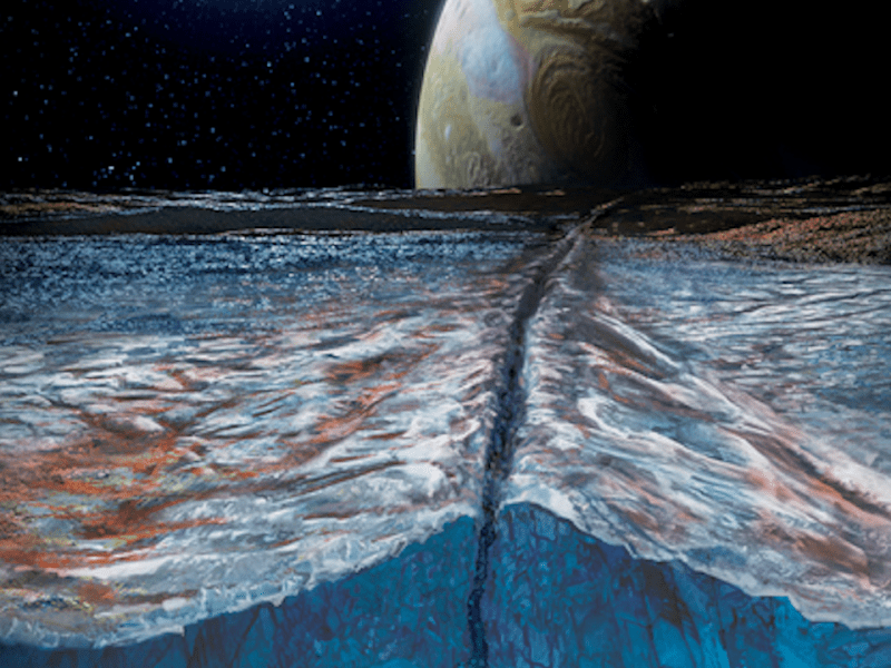 A study co-authored by Southwest Research Institute Senior Research Scientist Dr. Jason Hofgartner explains the unusual radar signatures of icy satellites orbiting Jupiter and Saturn. Their radar signatures, which differ significantly from those of rocky worlds and most ice on Earth, have long been a vexing question for the scientific community. CREDIT NASA/JPL-Caltech/SwRI