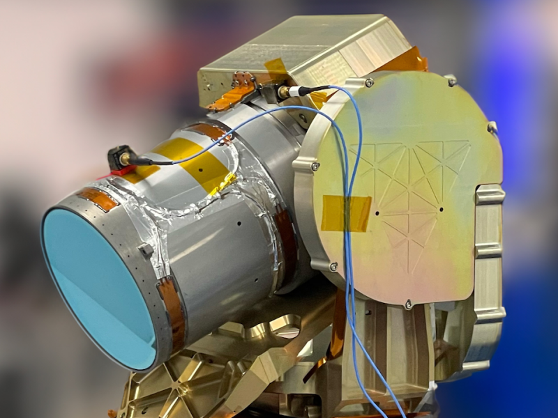 The Skyloom optical communications terminal that was delivered to the US Department of Defense’s Space Development Agency (SDA)